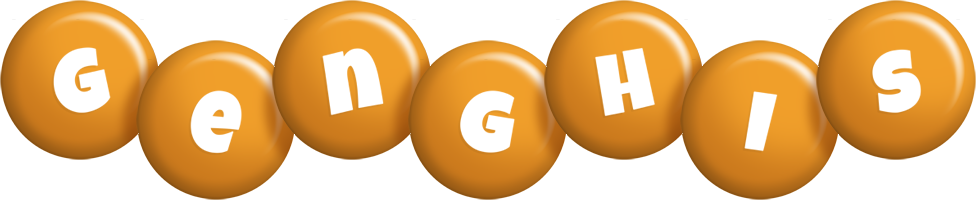 Genghis candy-orange logo