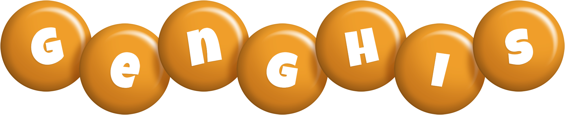 Genghis candy-orange logo