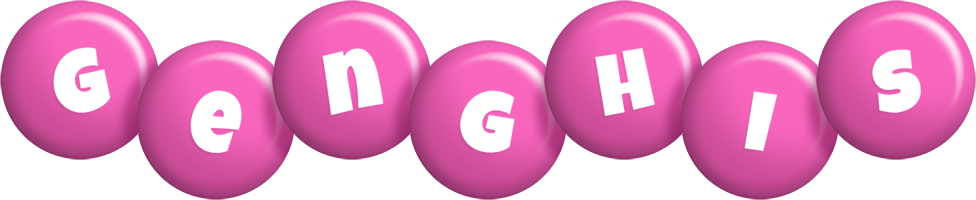 Genghis candy-pink logo