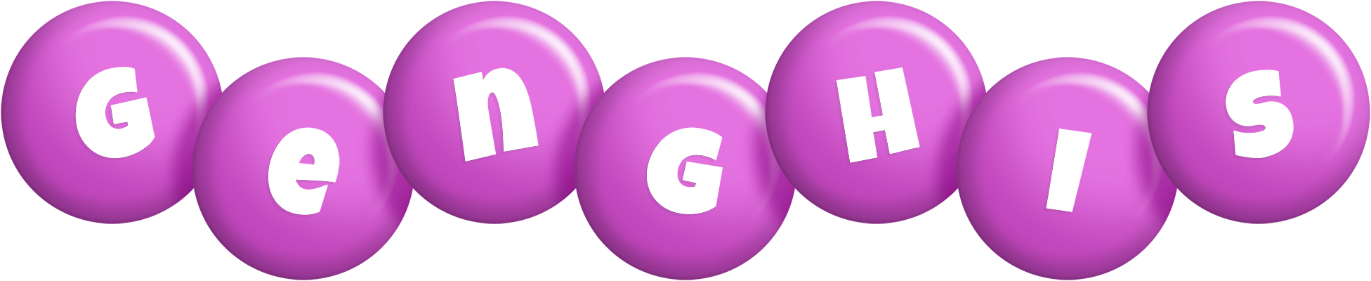 Genghis candy-purple logo