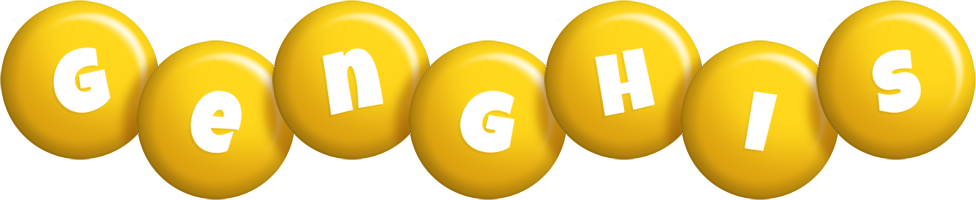 Genghis candy-yellow logo