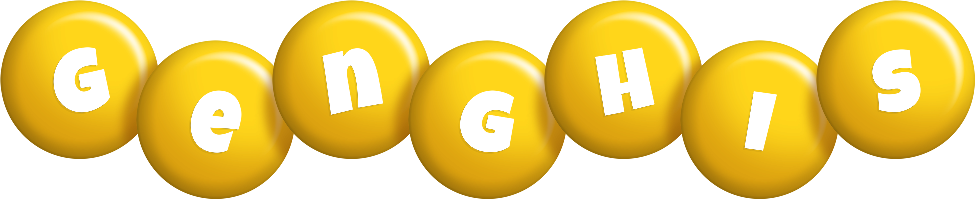Genghis candy-yellow logo