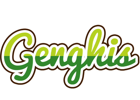 Genghis golfing logo