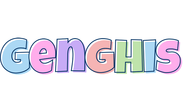 Genghis pastel logo