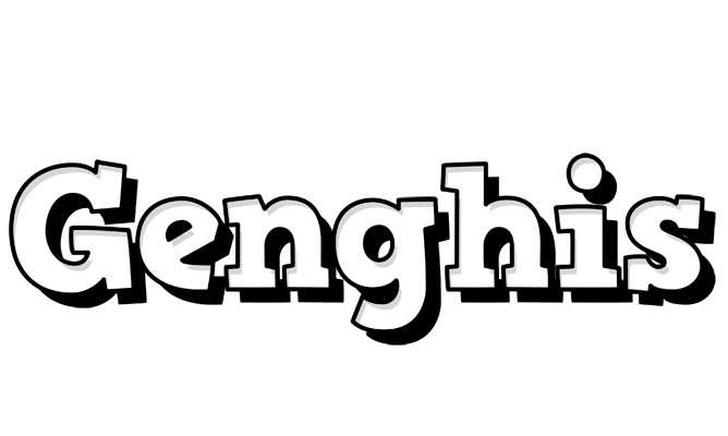 Genghis snowing logo