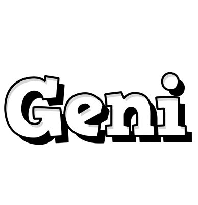 Geni snowing logo