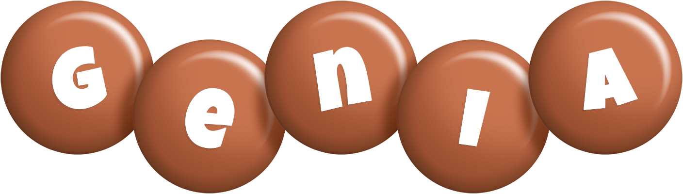 Genia candy-brown logo