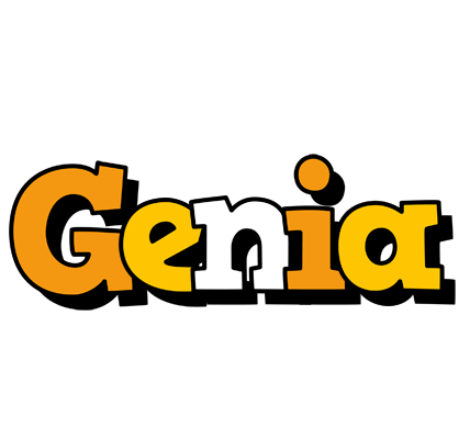 Genia cartoon logo
