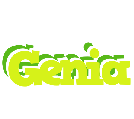 Genia citrus logo