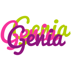 Genia flowers logo