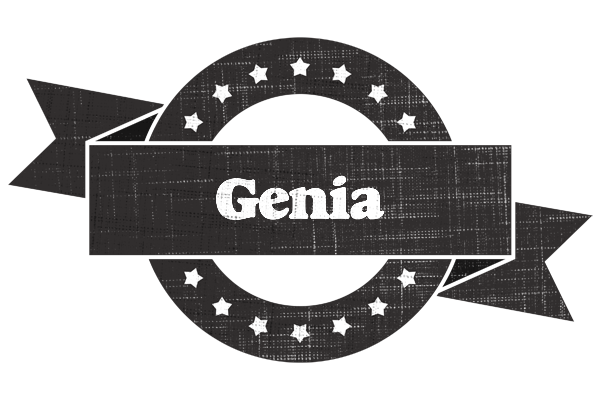 Genia grunge logo