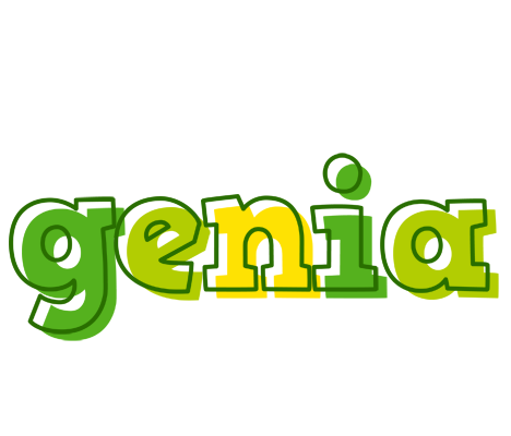 Genia juice logo