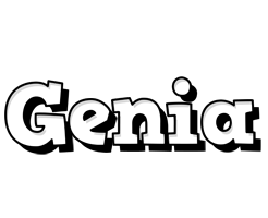 Genia snowing logo