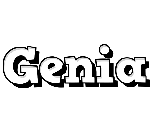Genia snowing logo