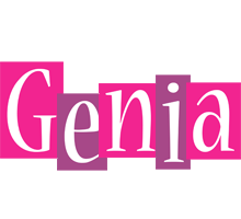 Genia whine logo