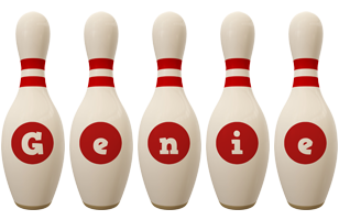 Genie bowling-pin logo