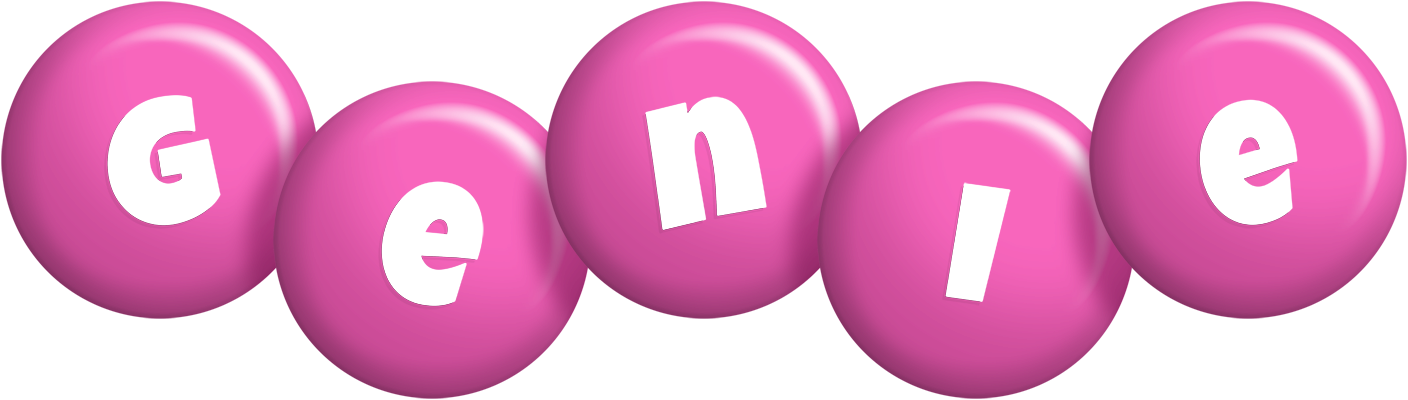 Genie candy-pink logo