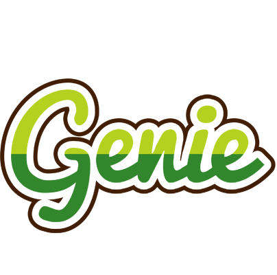 Genie golfing logo
