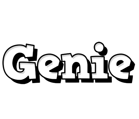 Genie snowing logo
