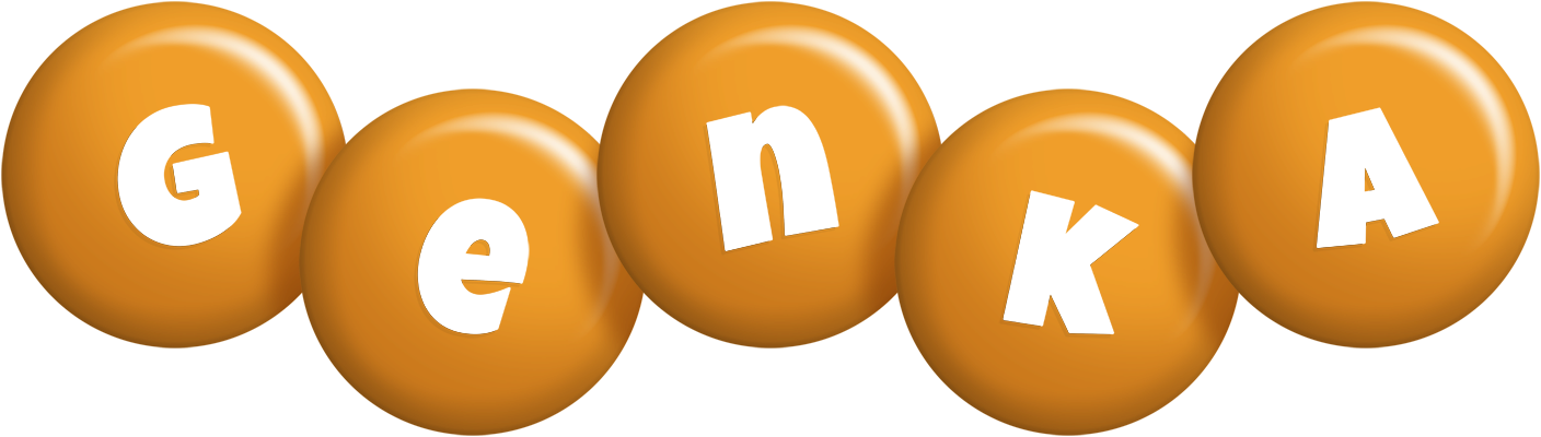 Genka candy-orange logo