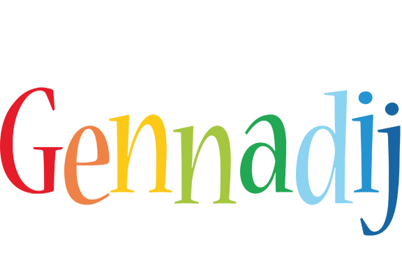 Gennadij birthday logo