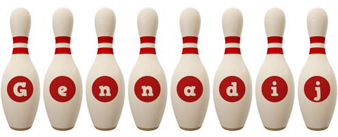 Gennadij bowling-pin logo