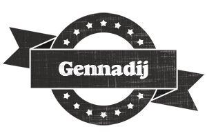 Gennadij grunge logo