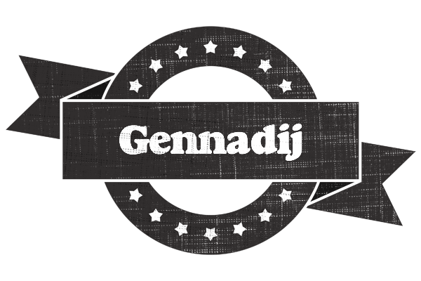 Gennadij grunge logo