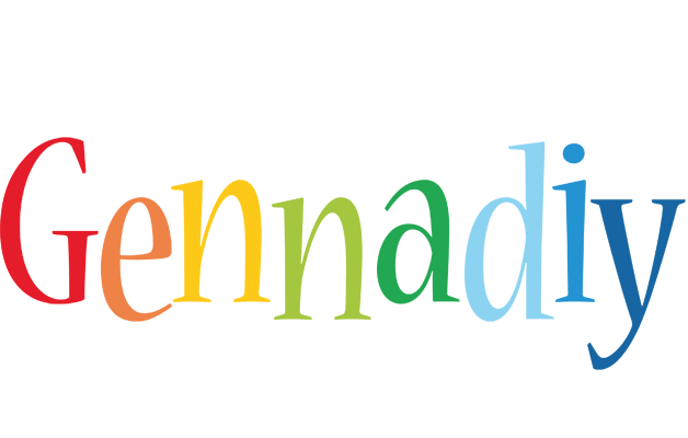 Gennadiy birthday logo