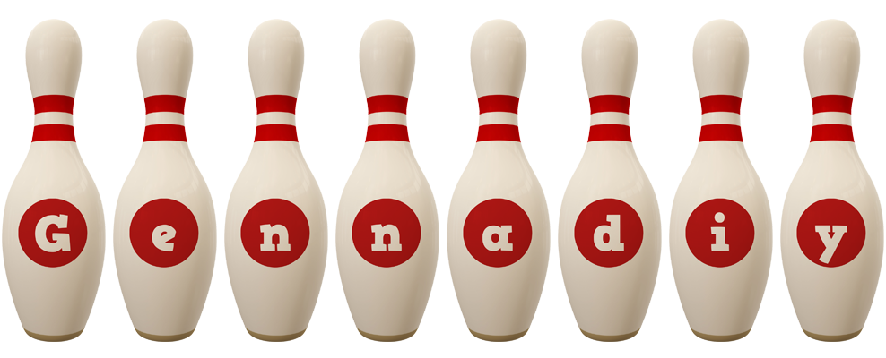 Gennadiy bowling-pin logo