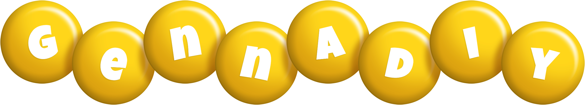 Gennadiy candy-yellow logo