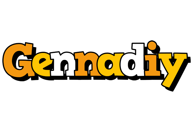 Gennadiy cartoon logo