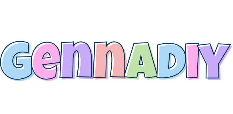 Gennadiy pastel logo