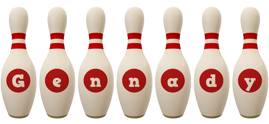 Gennady bowling-pin logo