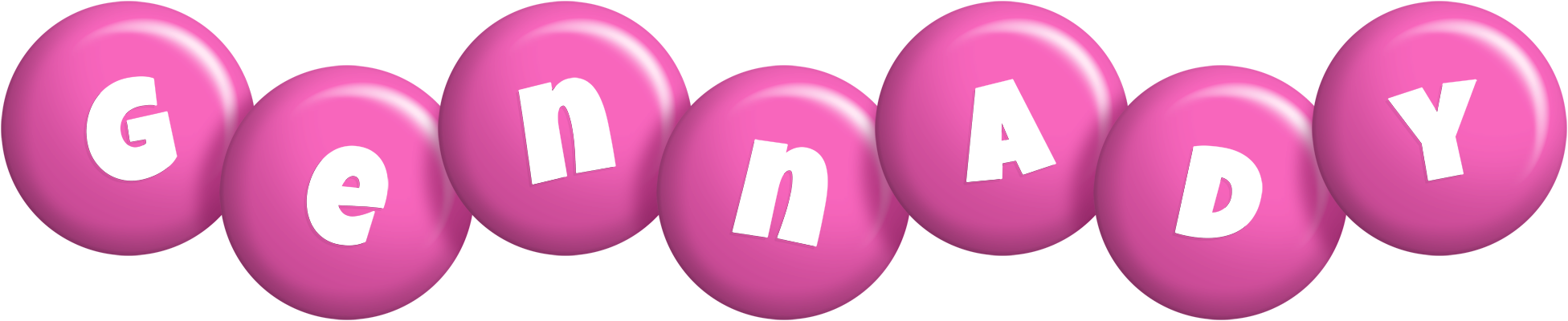 Gennady candy-pink logo