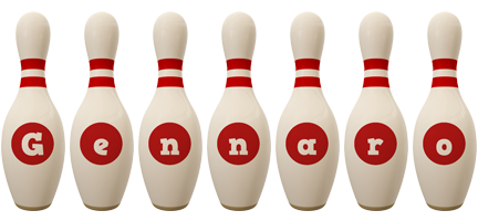 Gennaro bowling-pin logo