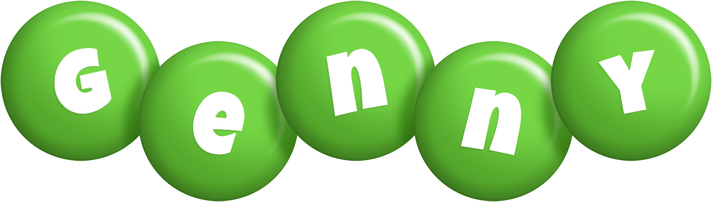 Genny candy-green logo