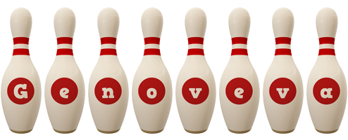Genoveva bowling-pin logo