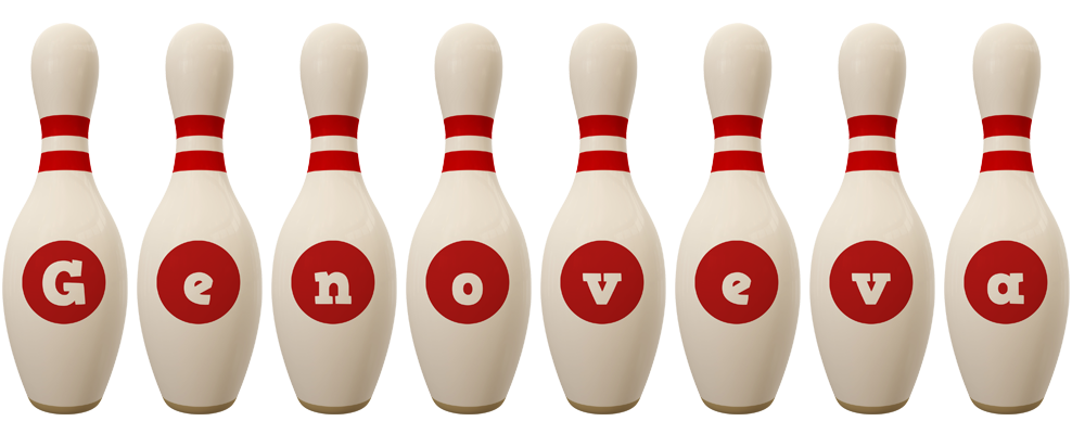 Genoveva bowling-pin logo