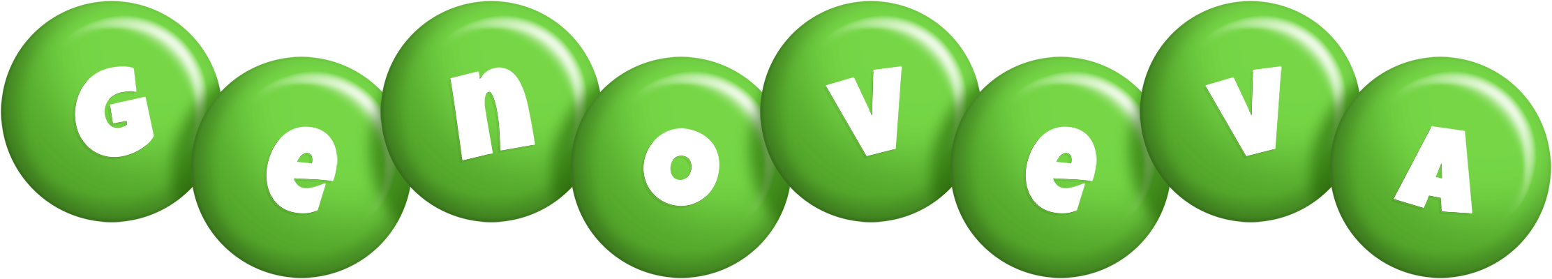 Genoveva candy-green logo