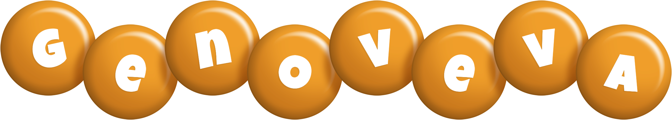 Genoveva candy-orange logo