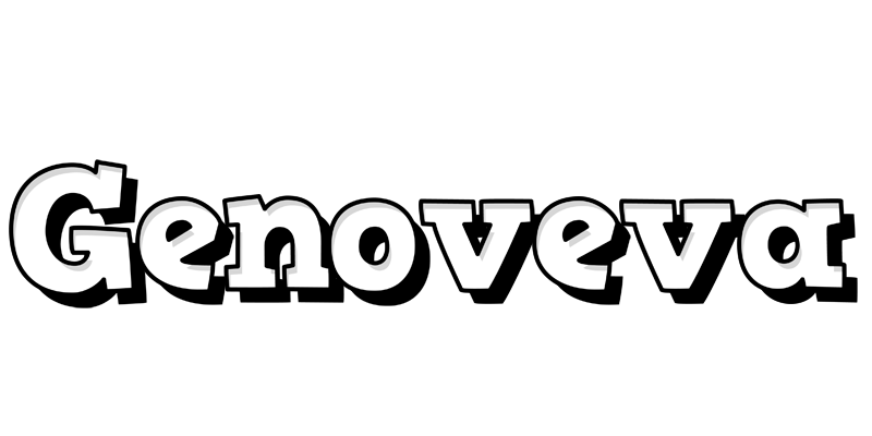 Genoveva snowing logo