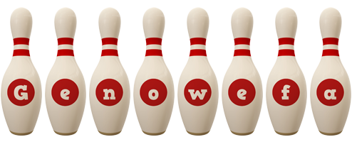 Genowefa bowling-pin logo