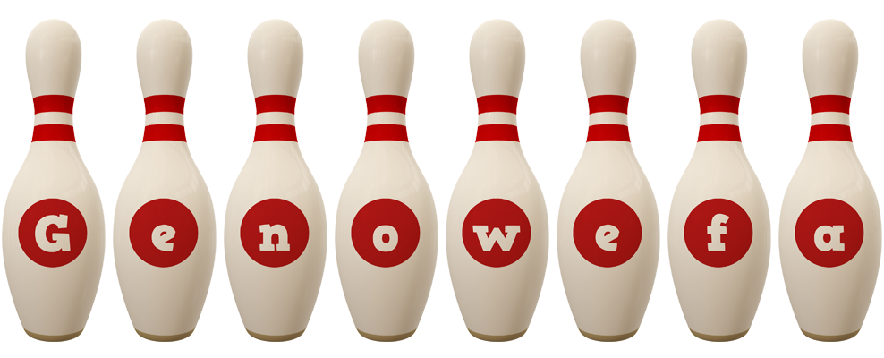 Genowefa bowling-pin logo