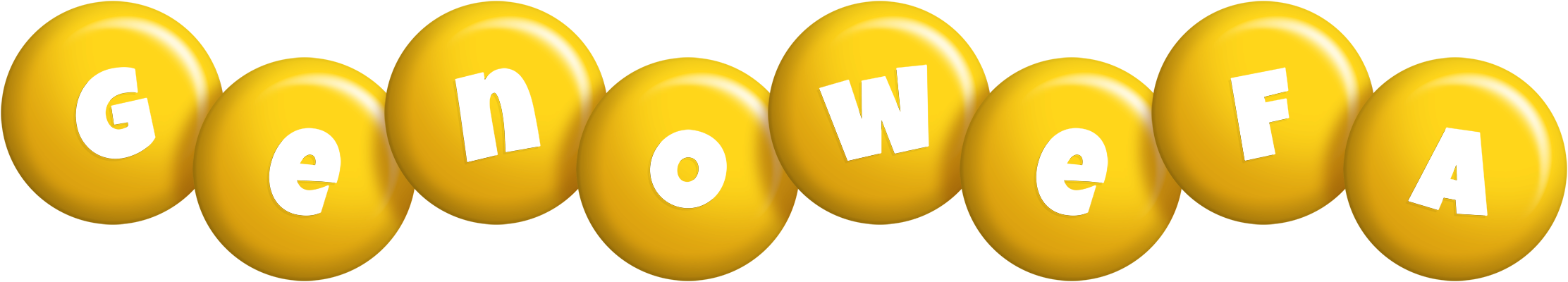 Genowefa candy-yellow logo