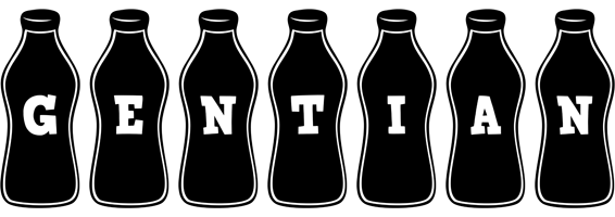 Gentian bottle logo