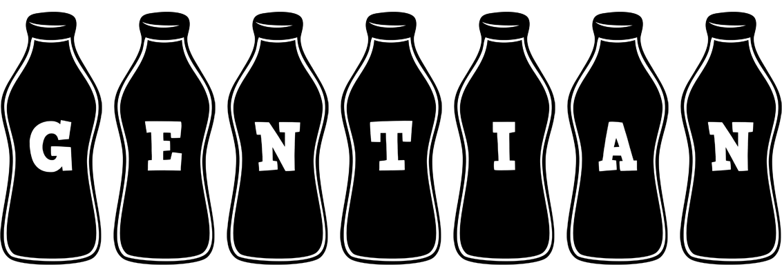 Gentian bottle logo