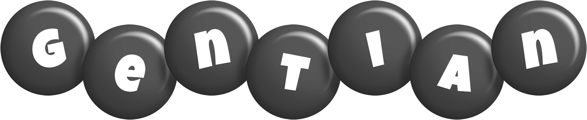 Gentian candy-black logo