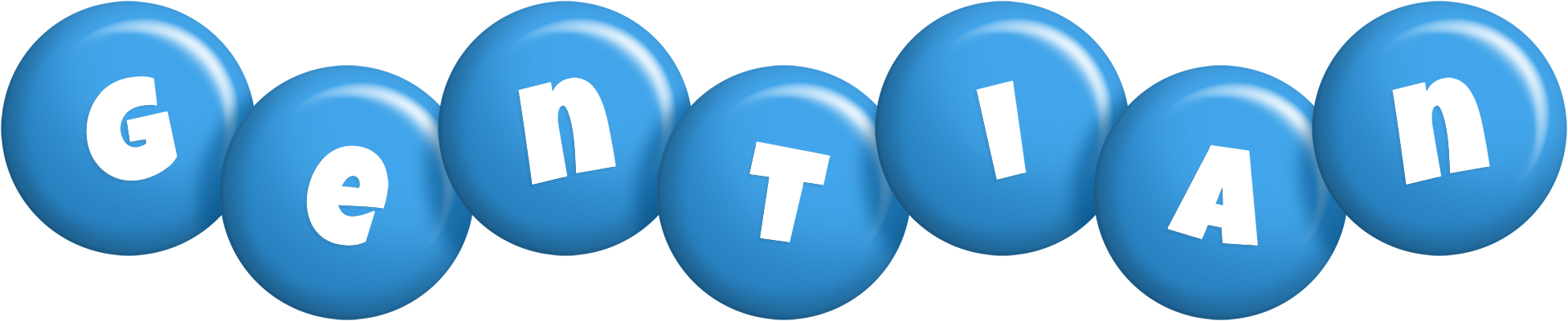 Gentian candy-blue logo
