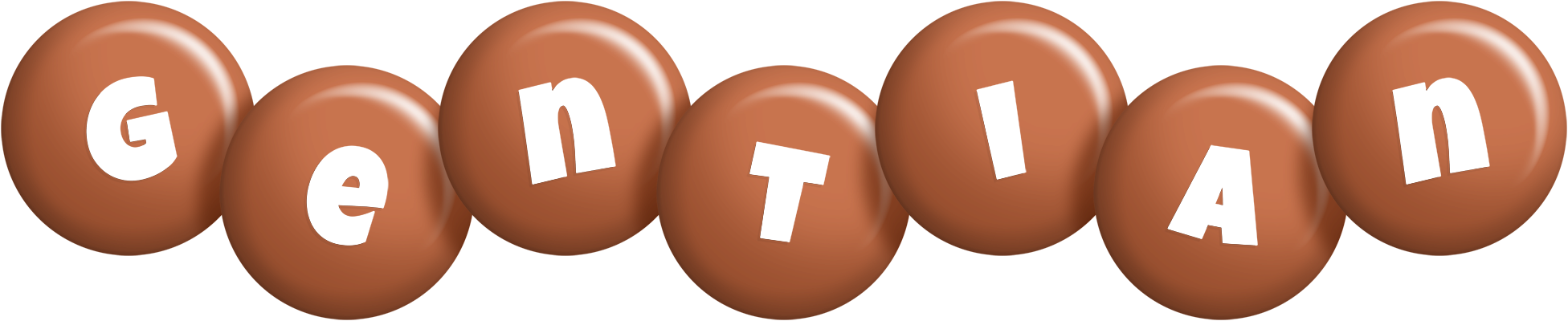 Gentian candy-brown logo